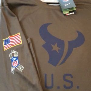 Salute to service Texans dry fit